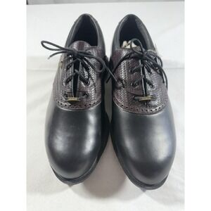 Etonic Difference 2000 New Men's Golf Shoes Black And Brown 9.5‎